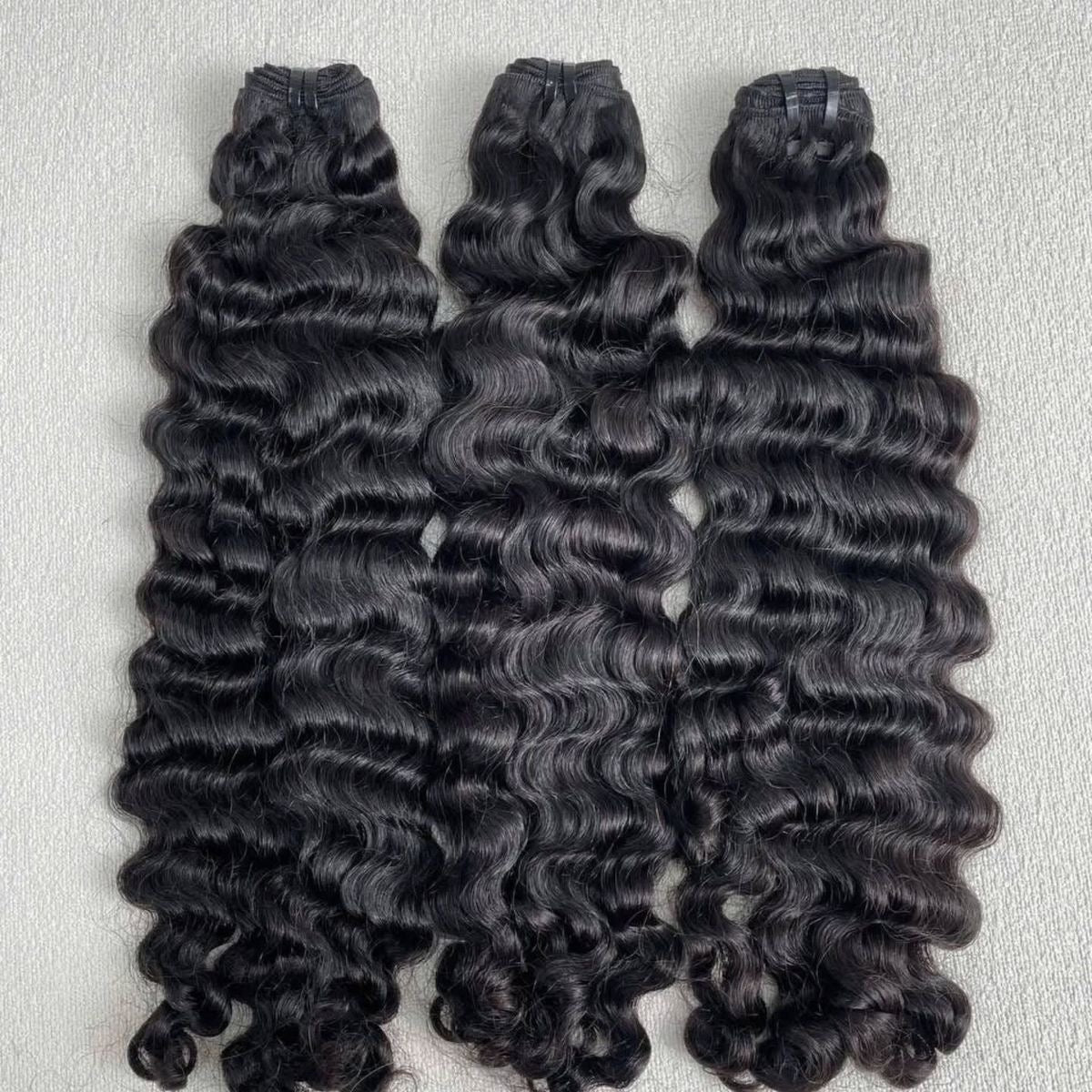 Burmese Curly Raw Vietnamese hair