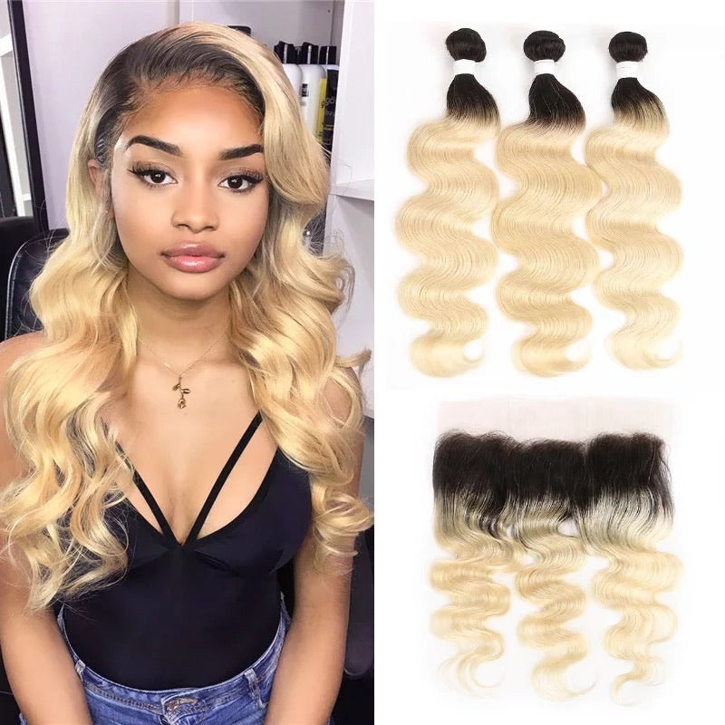 blonde bundle + frontal deals