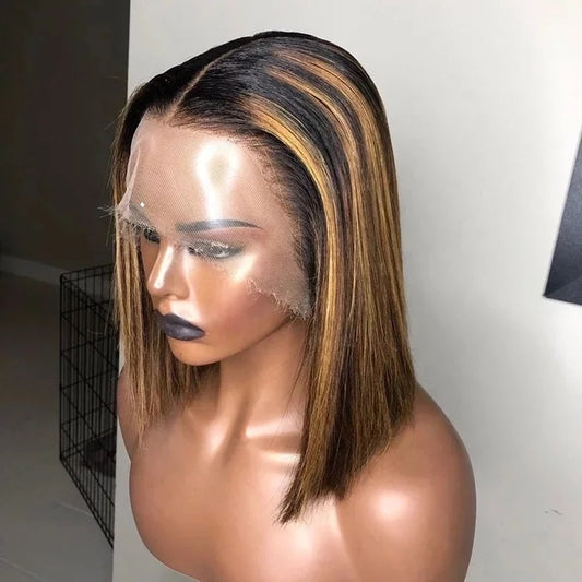 Highlighted frontal wig