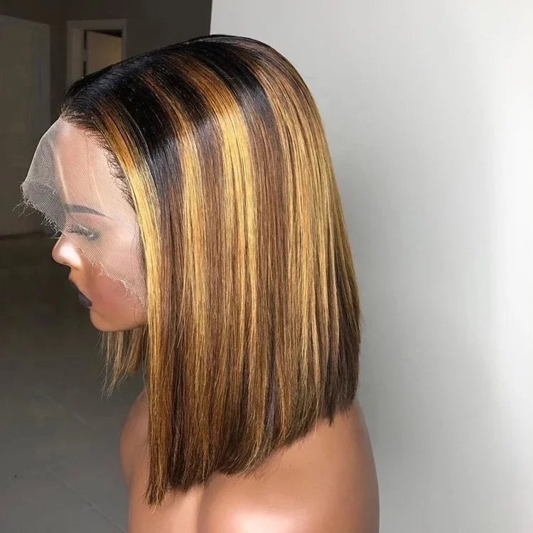 Highlighted frontal wig