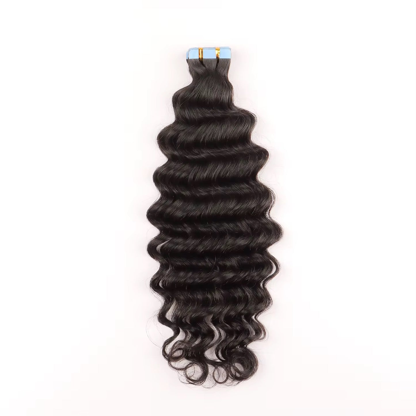 Deep Wave Premium Virgin Tape-In Hair 1b