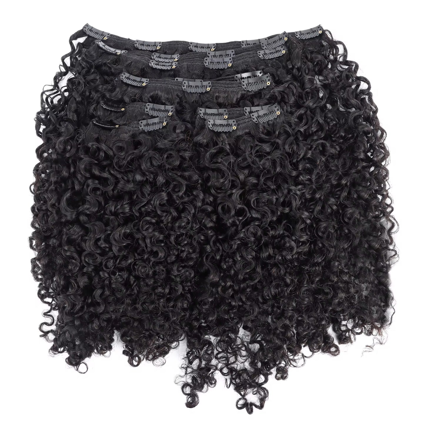 Burmese Curly  Premium Virgin Clip-In Hair 1b
