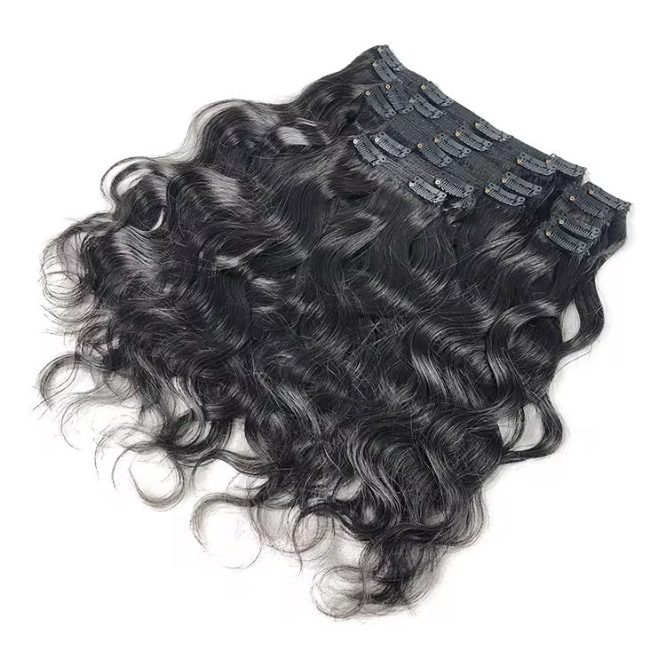 Bodywave Premium Virgin Clip-In Hair 1b