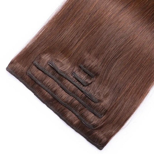 Human hair clips ins #4